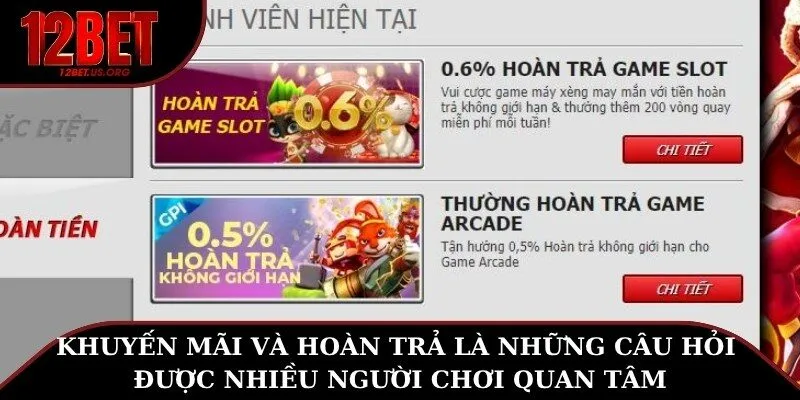 Khuyến mãi và hoàn trả là những câu hỏi được nhiều người chơi quan tâm