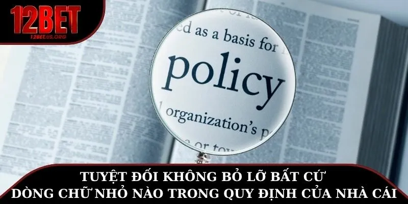 Tuyệt đối không bỏ lỡ bất cứ dòng chữ nhỏ nào trong quy định của nhà cái